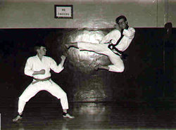 Mike's flying side kick - August 1967